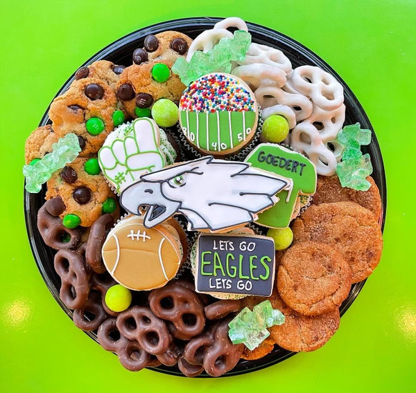 Eagles Dessert Tray Philadelphia  Eagles Logo Cookies Bakery Philadelphia