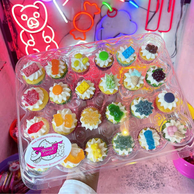 Mini Cupcake Set with Candy Toppers