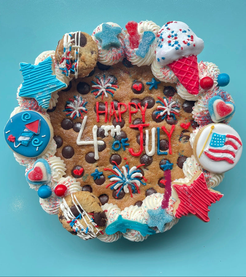July 4th custom cookie cake!