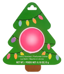 iscream Christmas Joy Rosy Tree Ornament Shaped Cherry Scented Lip Balm