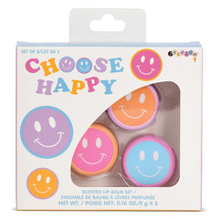 iscream CHOOSE HAPPY LIP BALM SET 3 PC