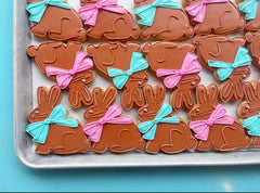 Chocolate bunny cookies!