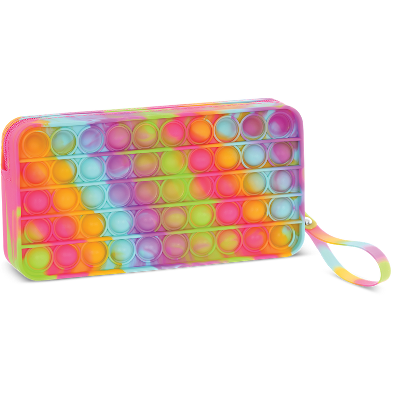 iscream RAINBOW TIE DYE POPPER PENCIL CASE