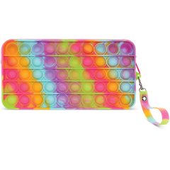 iscream RAINBOW TIE DYE POPPER PENCIL CASE