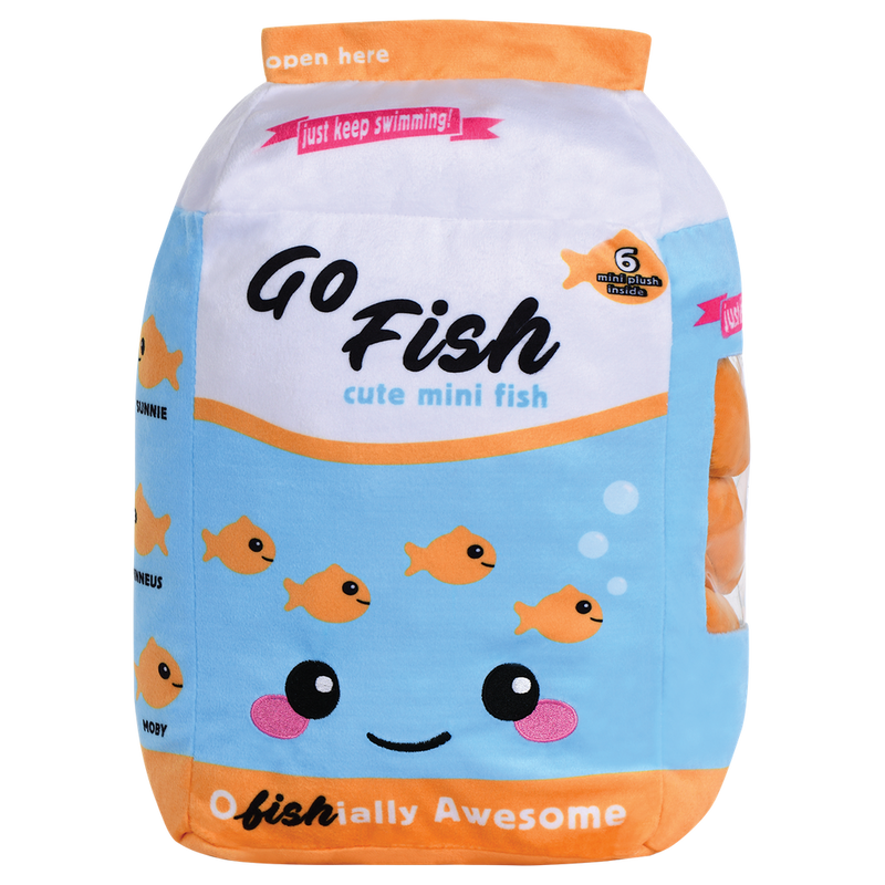 iscream Go Fish Furry Pillow