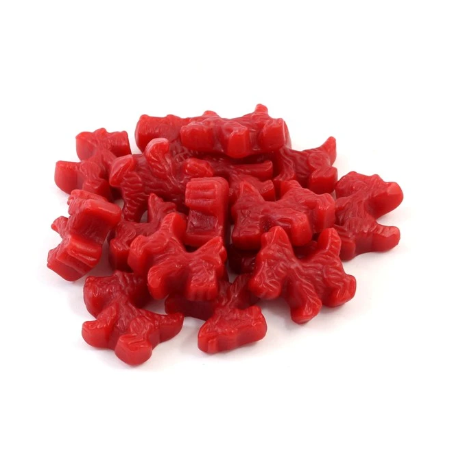 Red Licorice Scottie Dogs