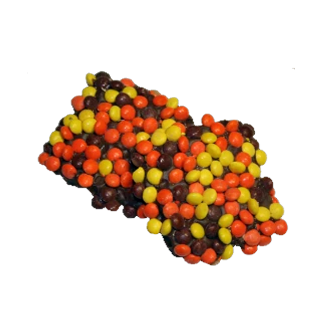 Milk Chocolate Covered Graham Cracker with Reese's Pieces