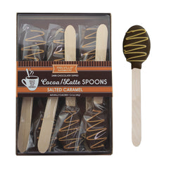 Salted Caramel Chocolate Dipped Spoons