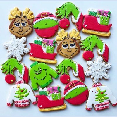 Grinch Cookie Set