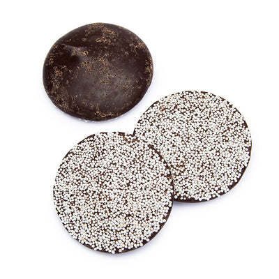 Giant Dark Chocolate Nonpareils Discs