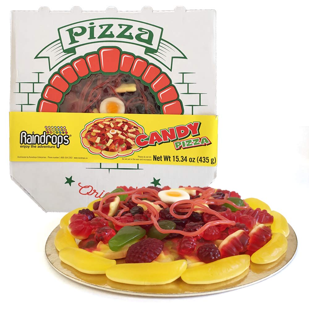 Raindrops Gummy Candy Pizza  8.5 inch