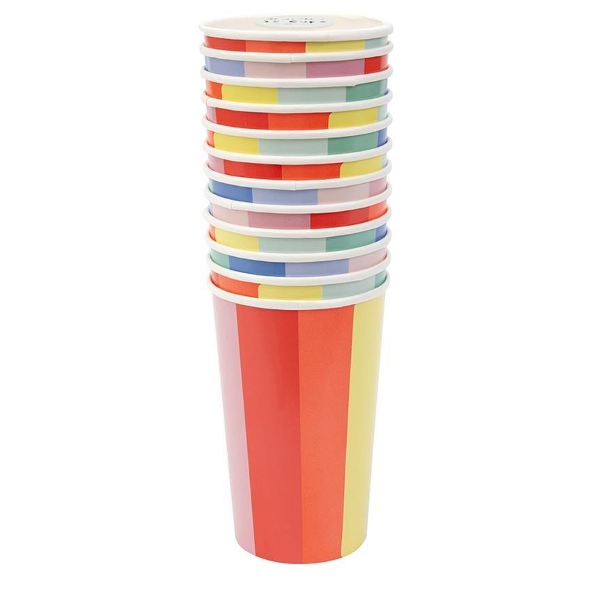 Meri Meri Color Wheel Tumbler Cups 12 pc