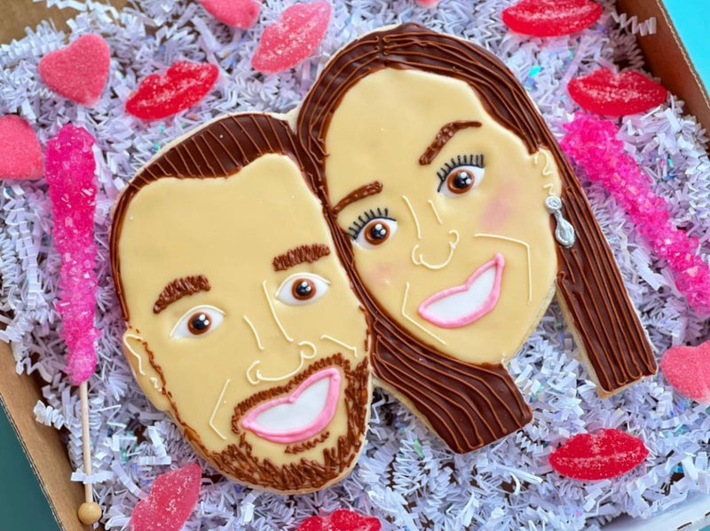 Valentines Day Giant Couple Cookies