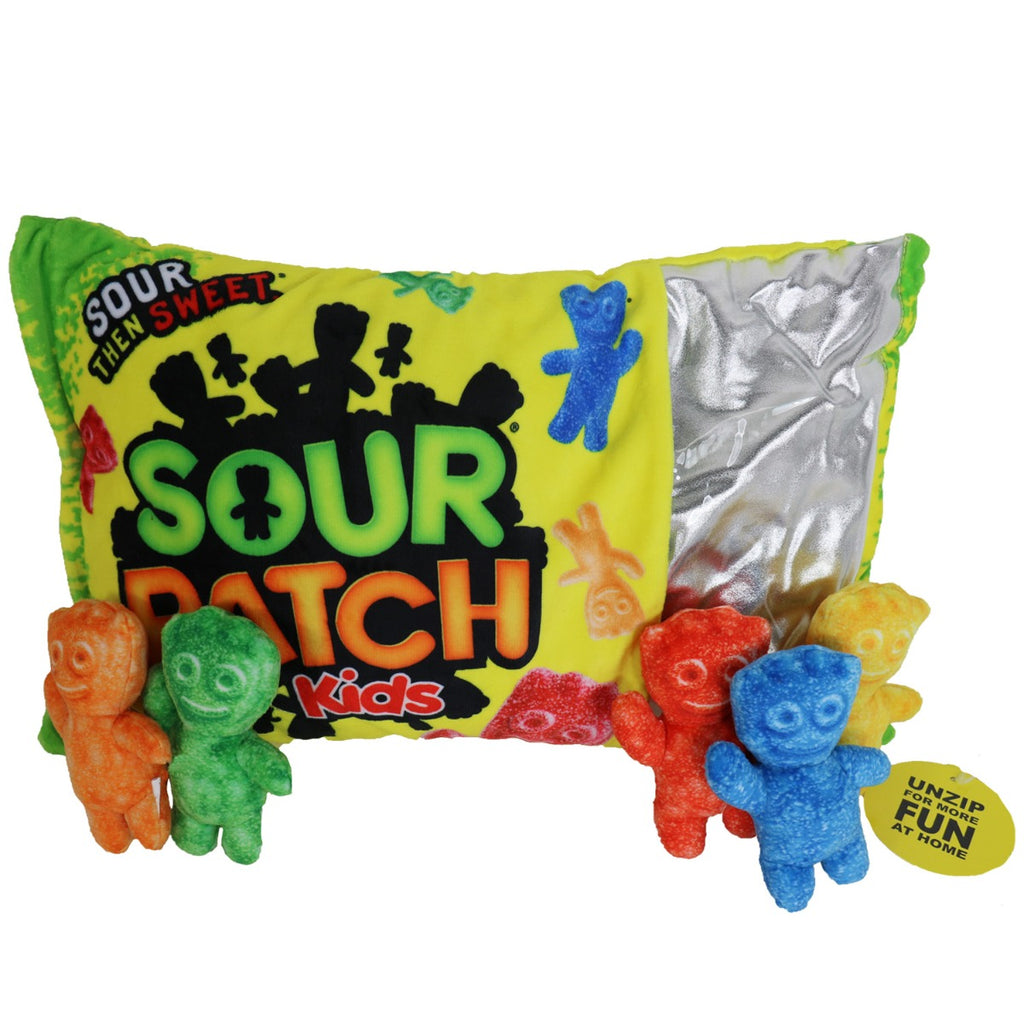 iscream Sour Patch Kids 3 D Packaging Plush Toy