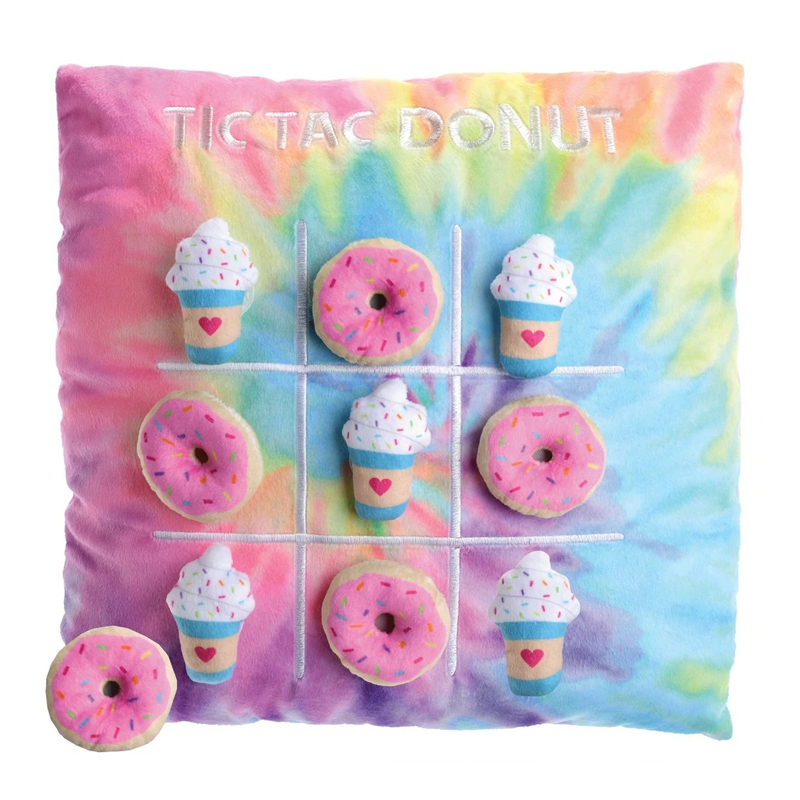 iscream Tic-Tac-Donut Pillow